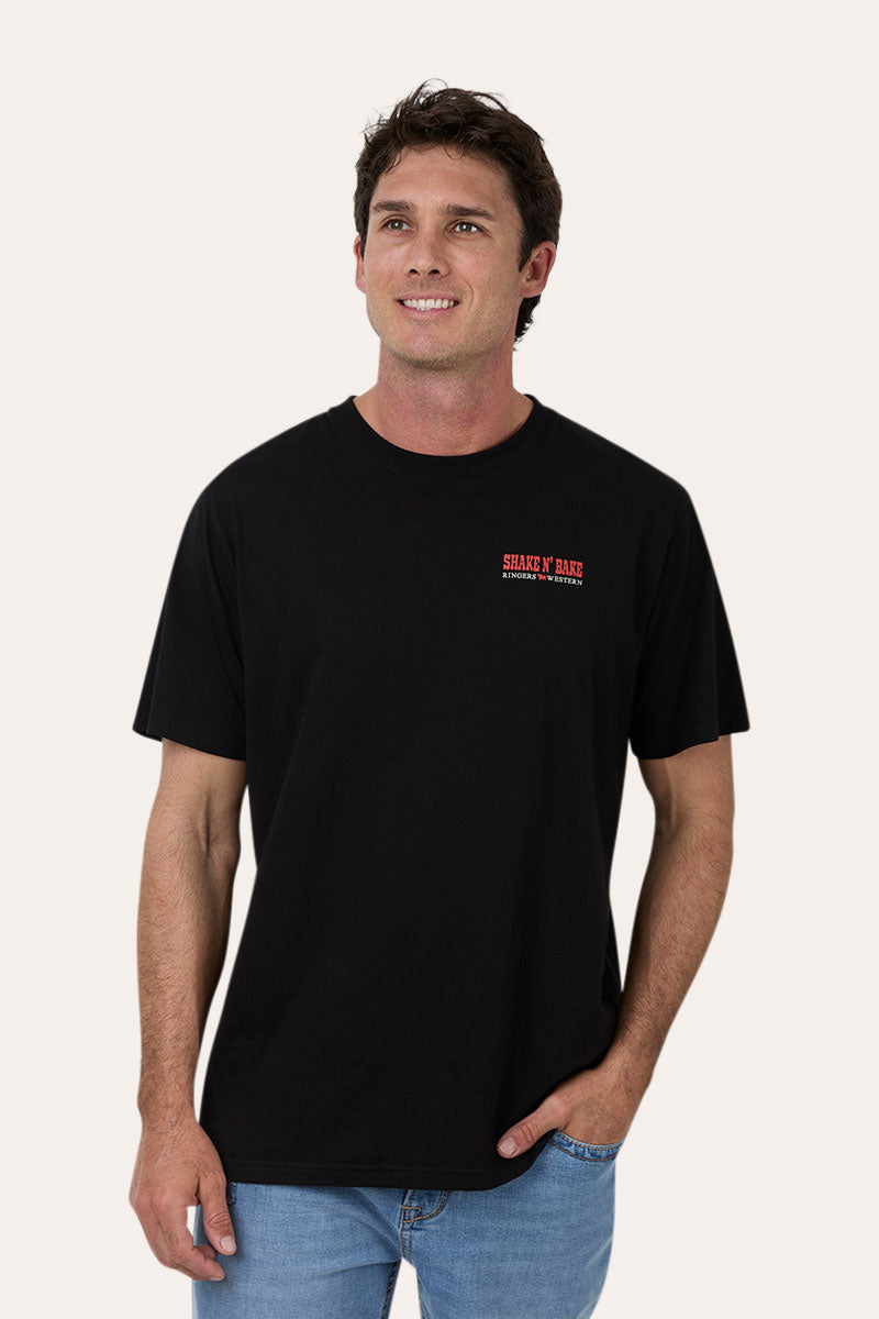 Shake N Bake Mens Loose Fit T-Shirt - Black