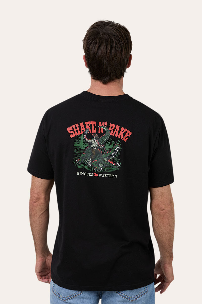 Shake N Bake Mens Loose Fit T-Shirt - Black