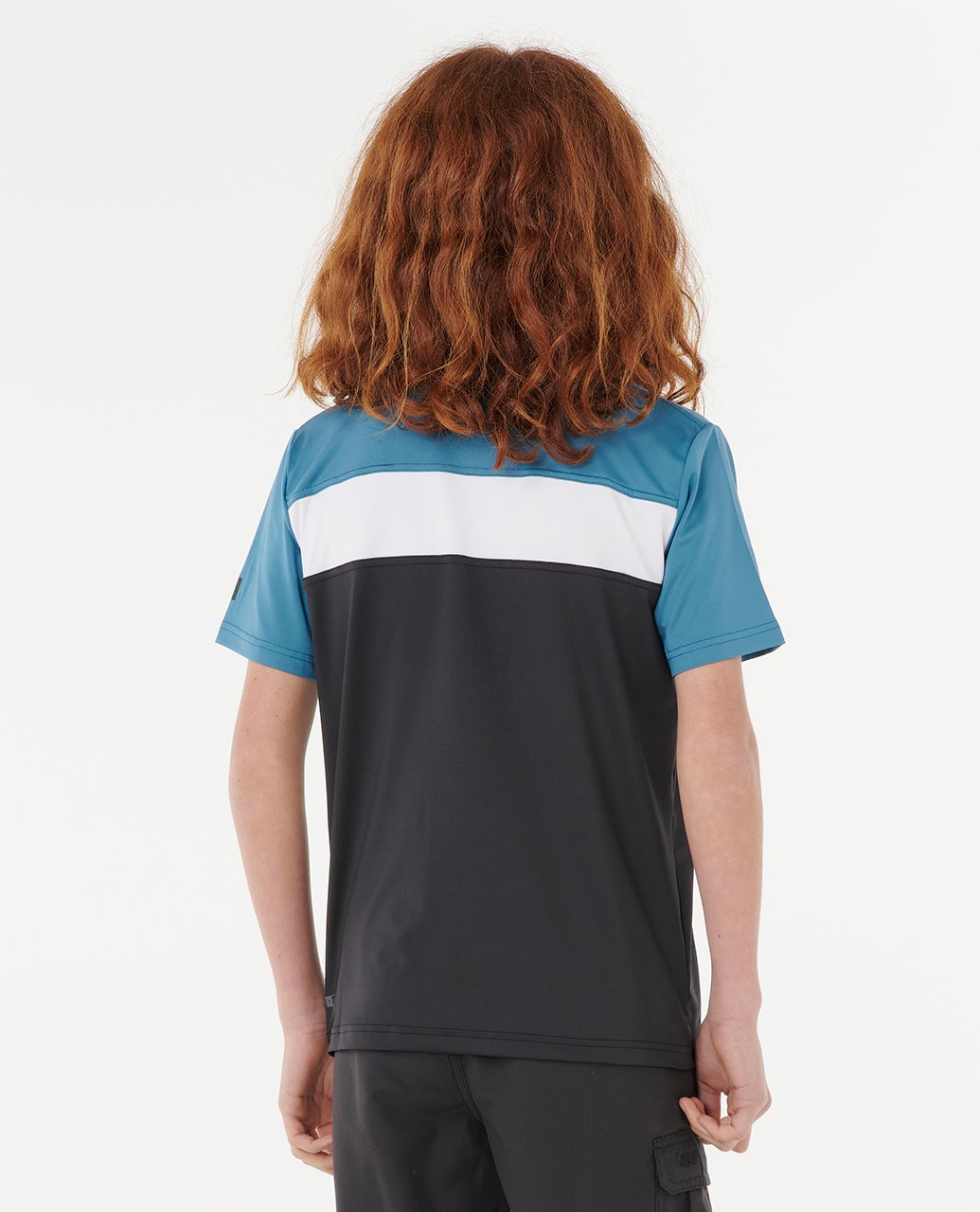 Rip Curl Undertow UPF Short Sleeve - Boy - Storm Blue (view 2)