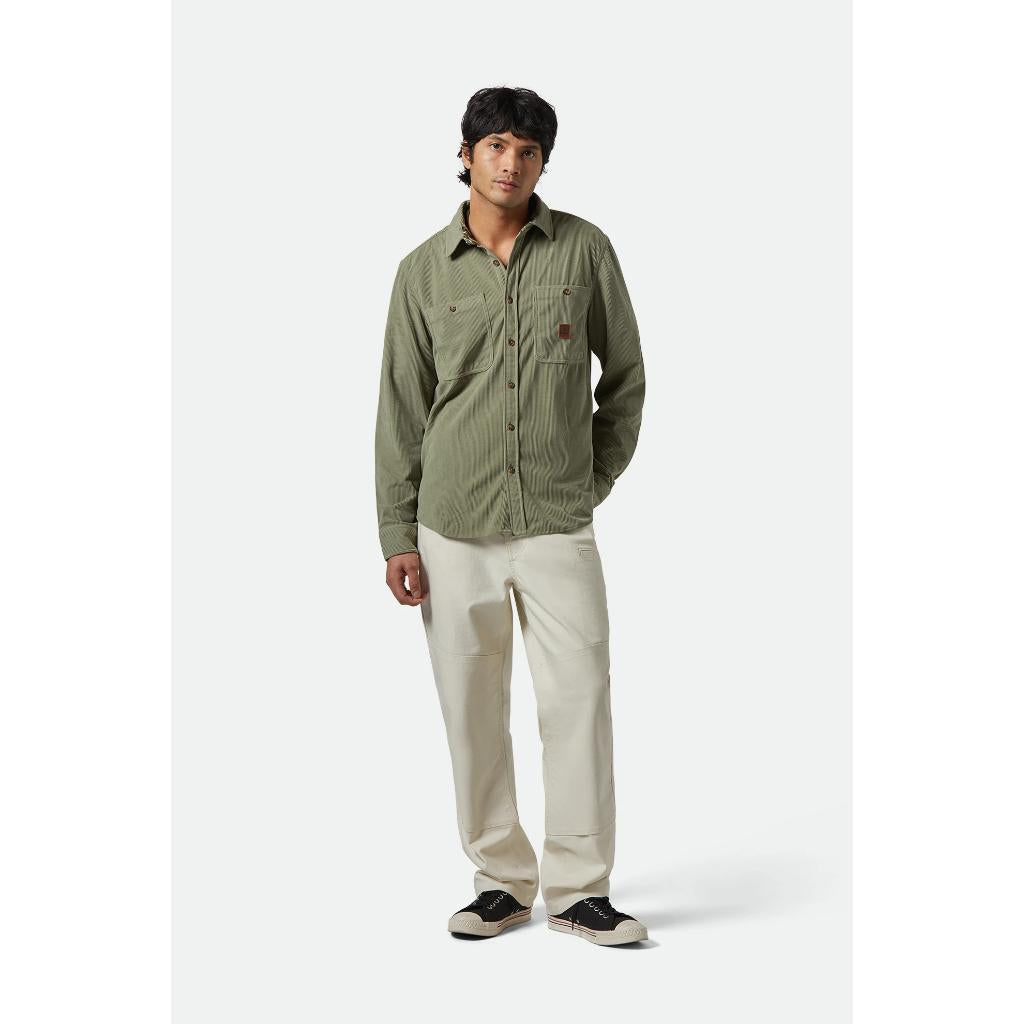 The Field Corduroy Overshirt - Military Olive