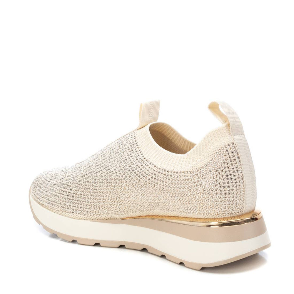 Shimmer Slip On Sneaker - Beige