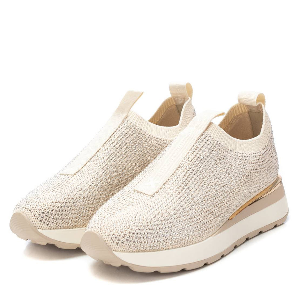 Shimmer Slip On Sneaker - Beige