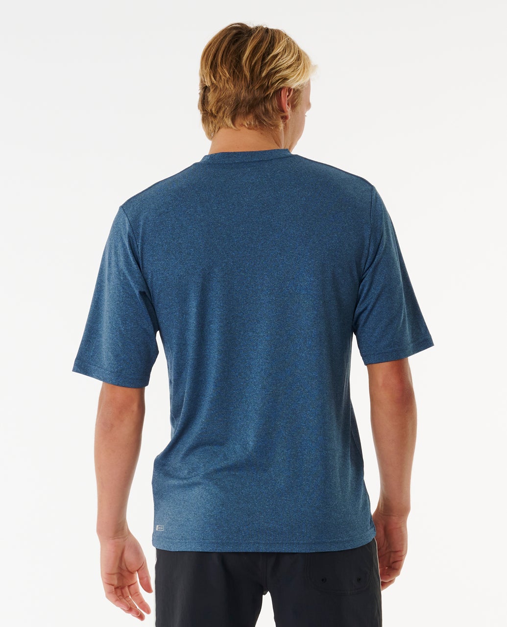 Rip Curl Stack UPF Short Sleeve - Navy Marle (view 3)