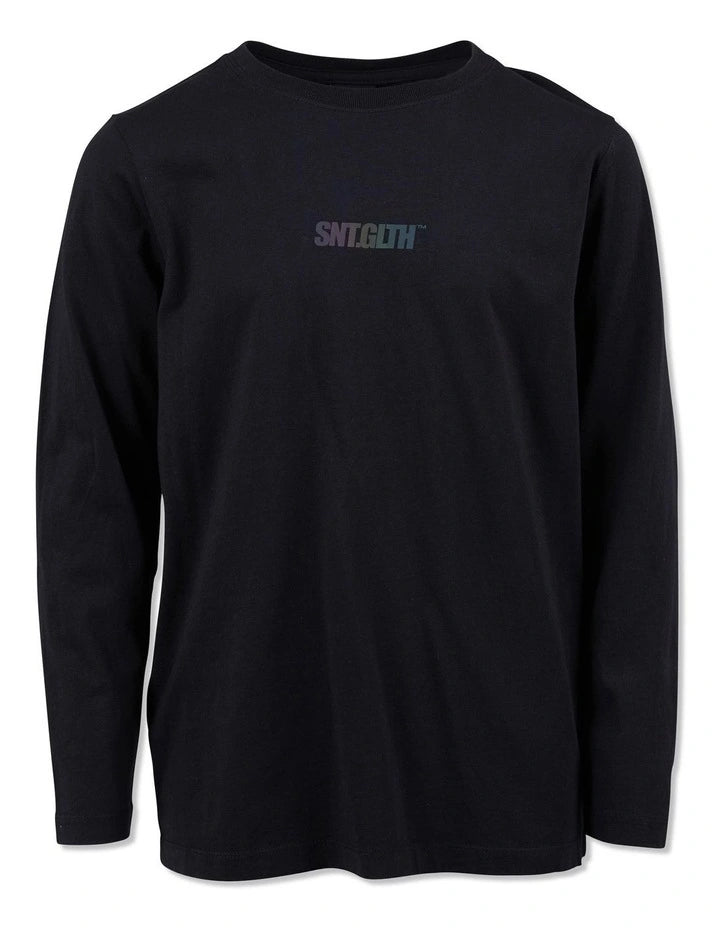 Saint Goliath Market Place LS Tee - Washed Black - Kids (view 2)