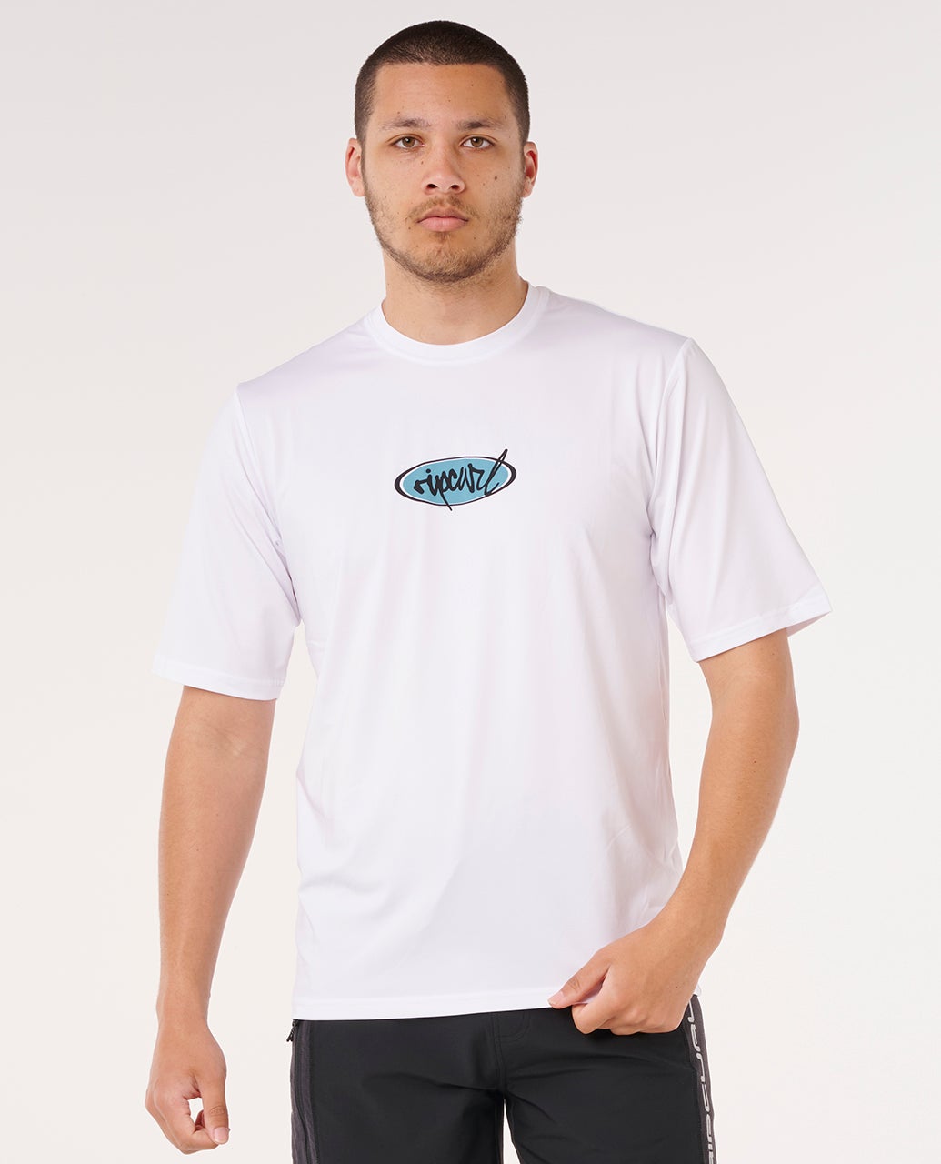 Rip Curl Rip Script UPF Short Sleeve - White