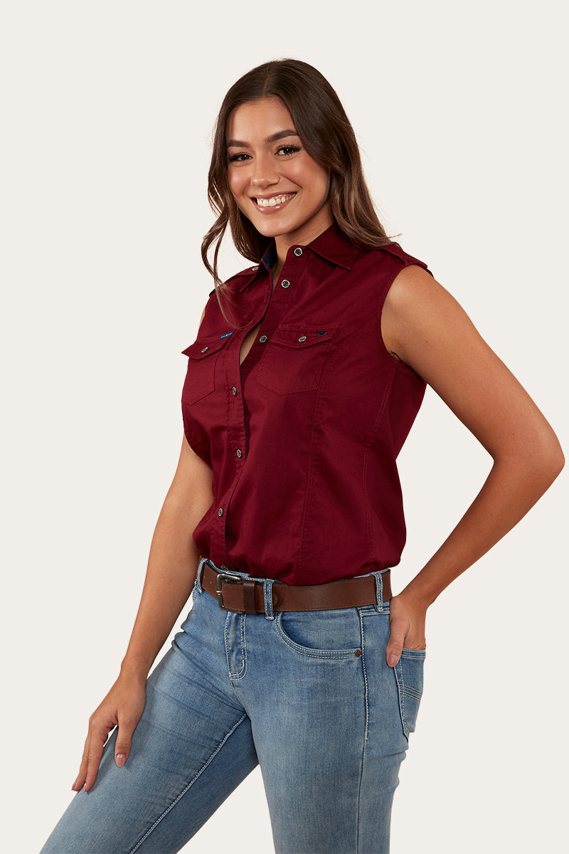 Ringers Western Pentecost River Shirt Burgundy side