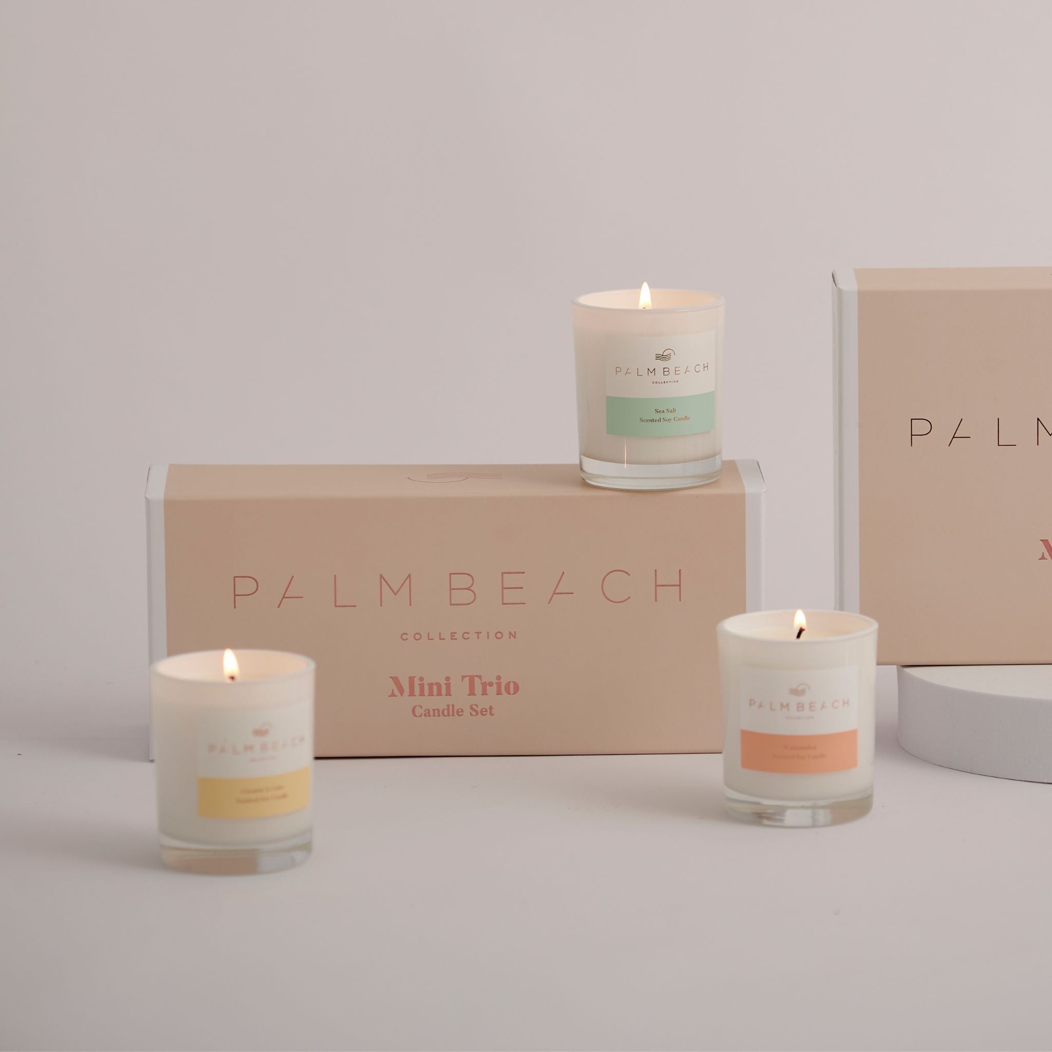 Palm Beach Mini Candle Trio Pack scents