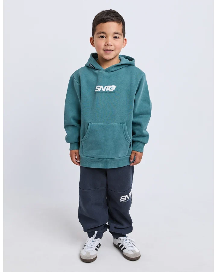St Goliath Challenger Hoodie in Forrest - detail