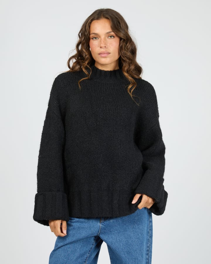 Silent Theory Mabel Knit Jumper - Black