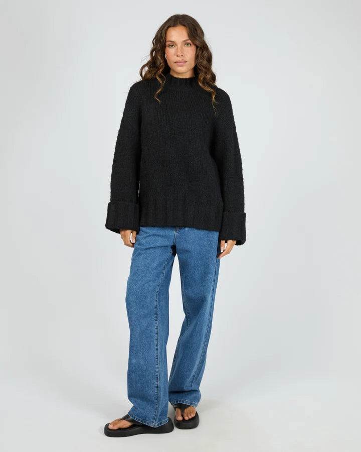 Silent Theory Mabel Knit Jumper - Black (view 2)