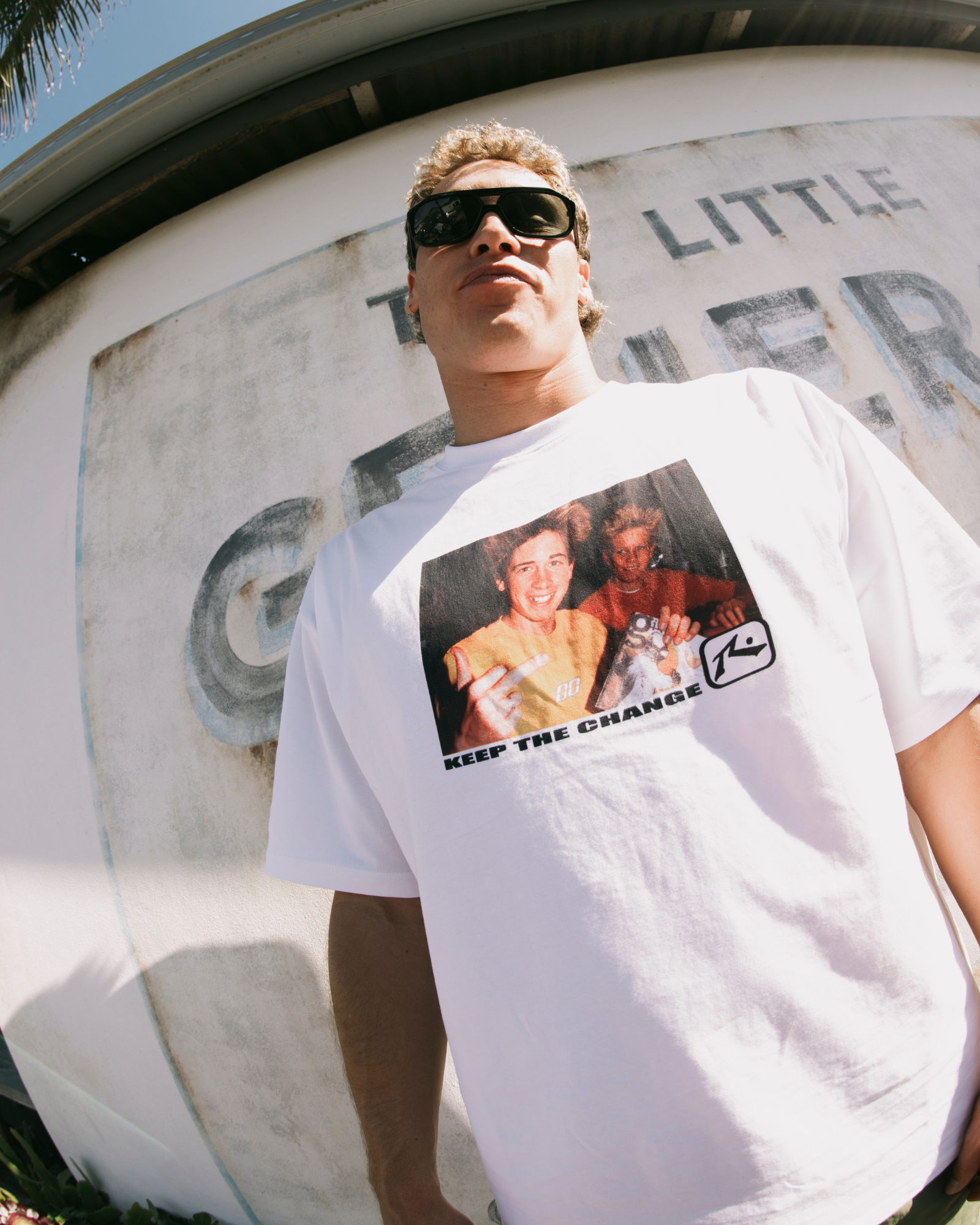 Rusty Keep The Change SS Tee - White