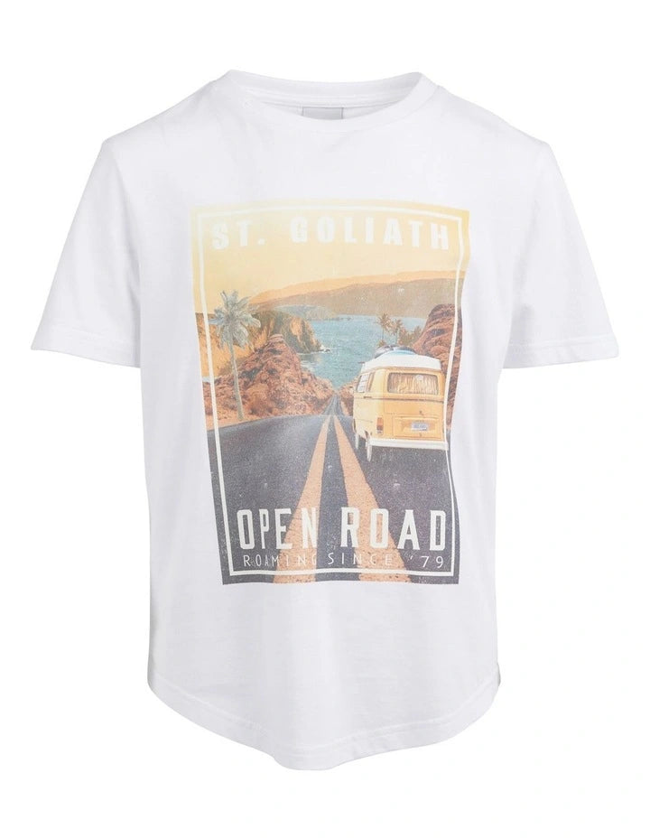 Saint Goliath Van Life Tee - White - Kids