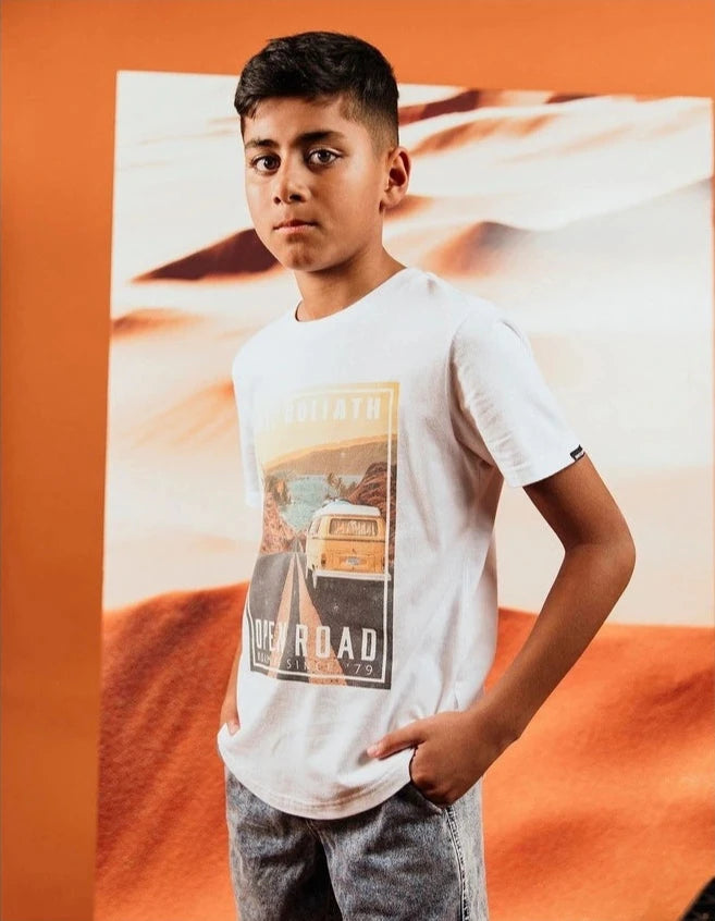 Saint Goliath Van Life Tee - White - Kids (view 2)