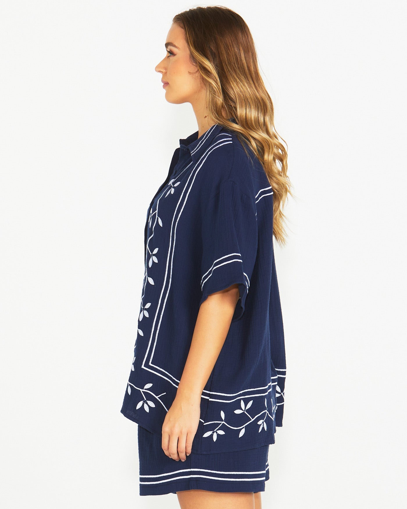 Jayden Short Sleeve Shirt - Navy