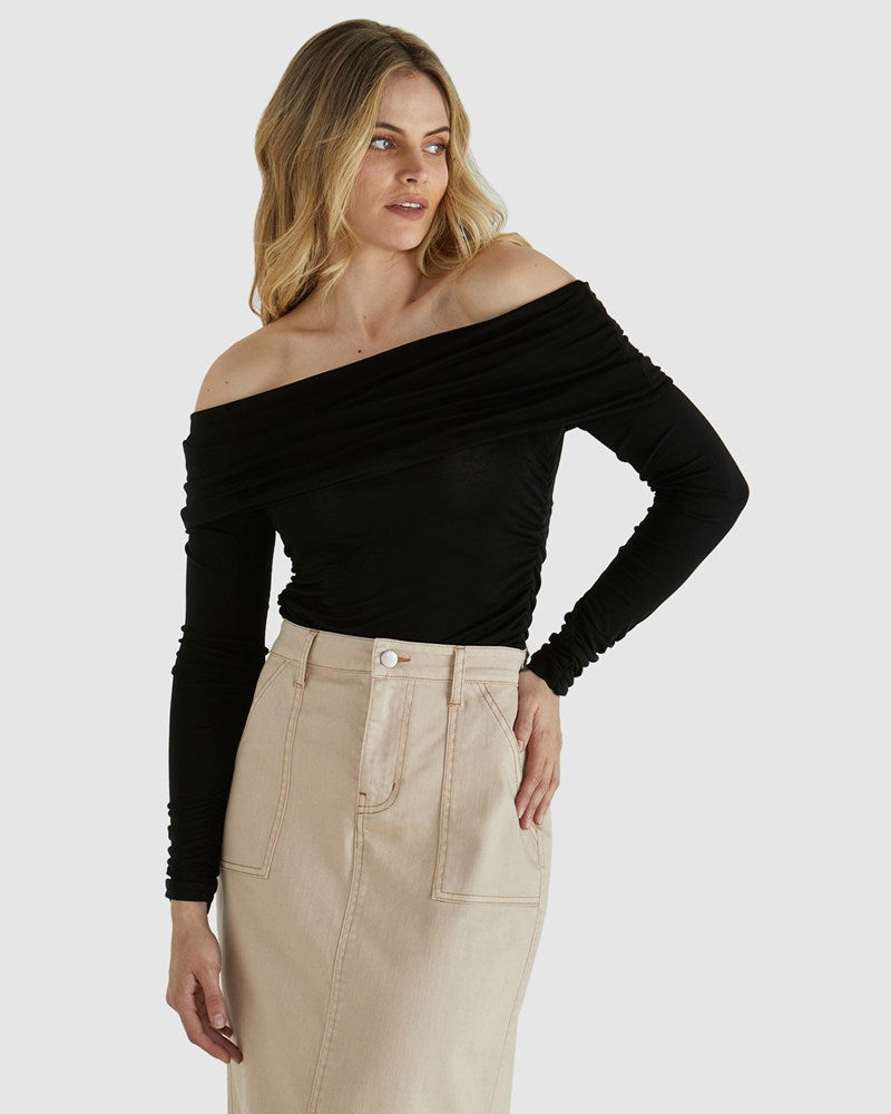 Sass Caprice Top - Black (view 3)