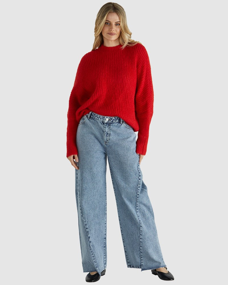 Romee Knit - Poppy Red