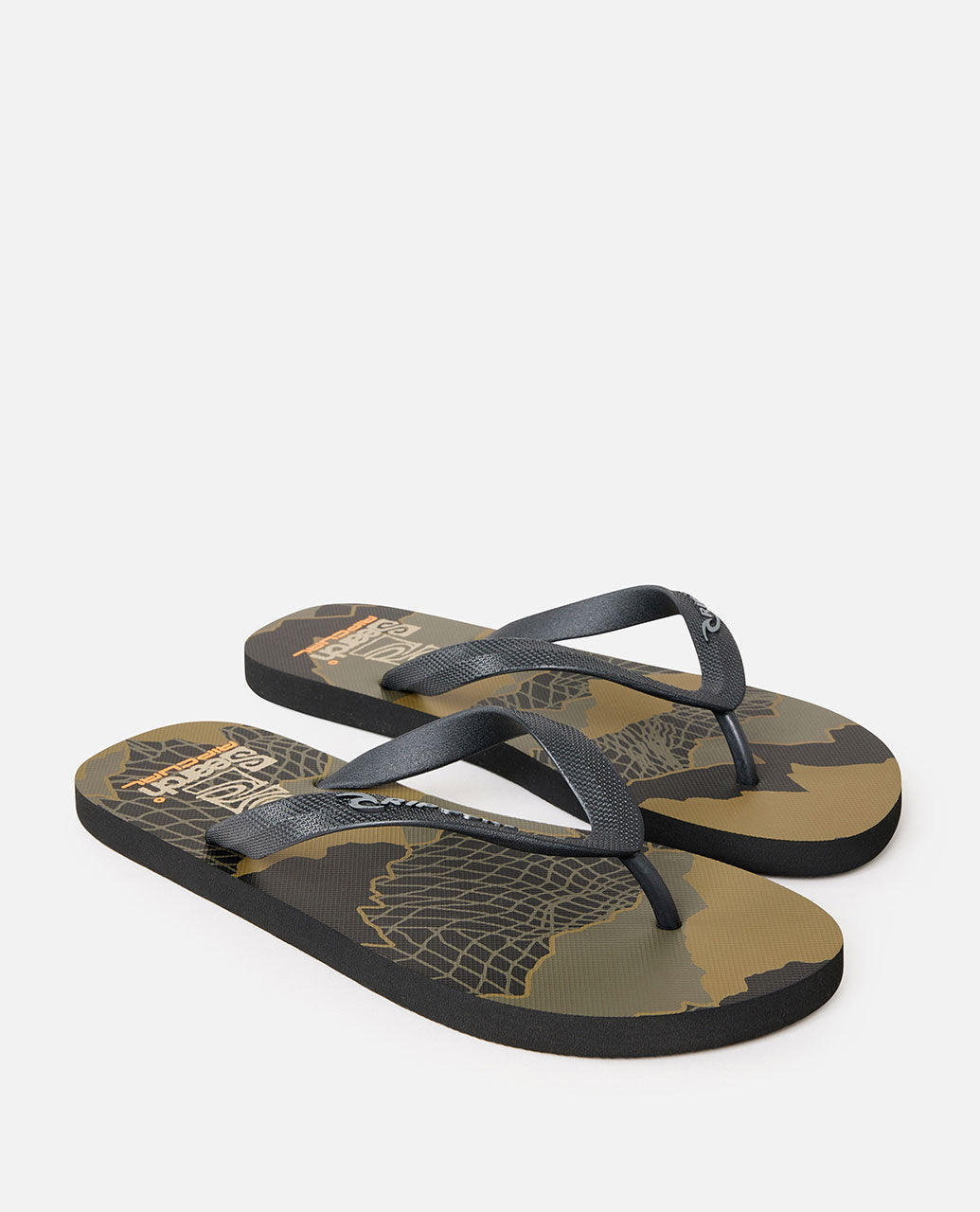 Rip Curl Search Bloom Thongs Black Olive, pair view