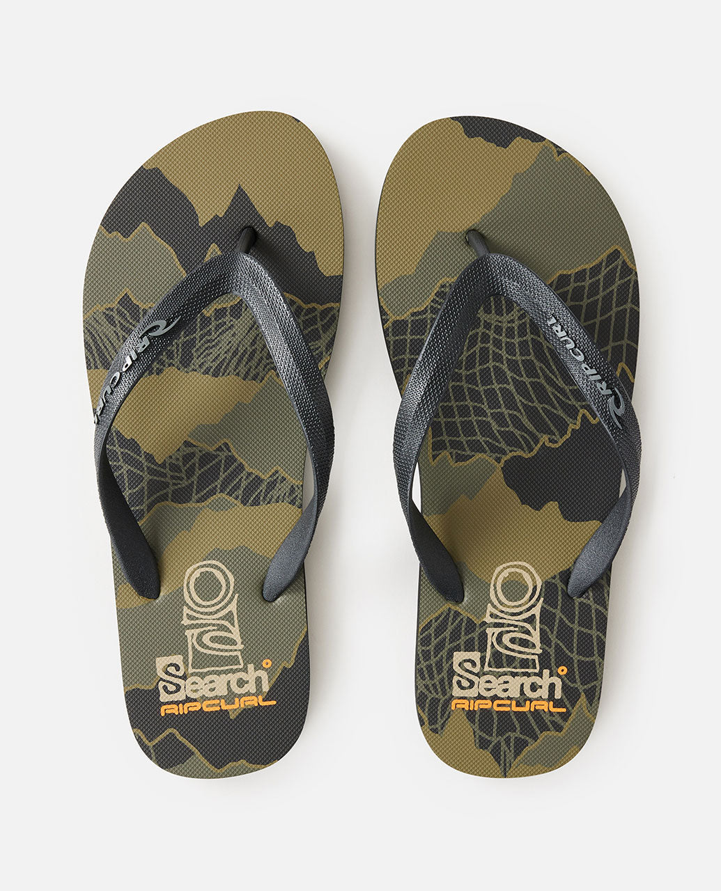Rip Curl Search Bloom Thongs Black Olive, strap detail