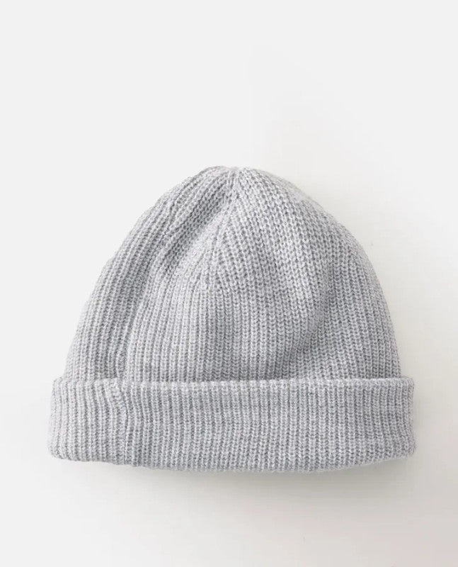 Rip Curl Fade Out Icon Shallow Beanie - Light Grey (view 2)