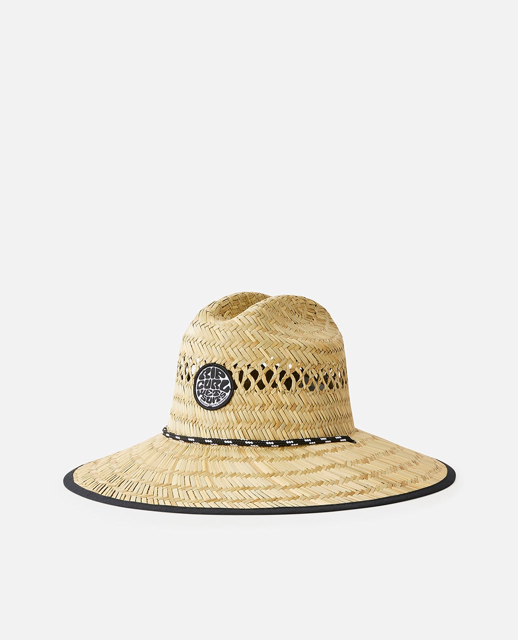 Rip Curl Logo Straw Hat in natural - front