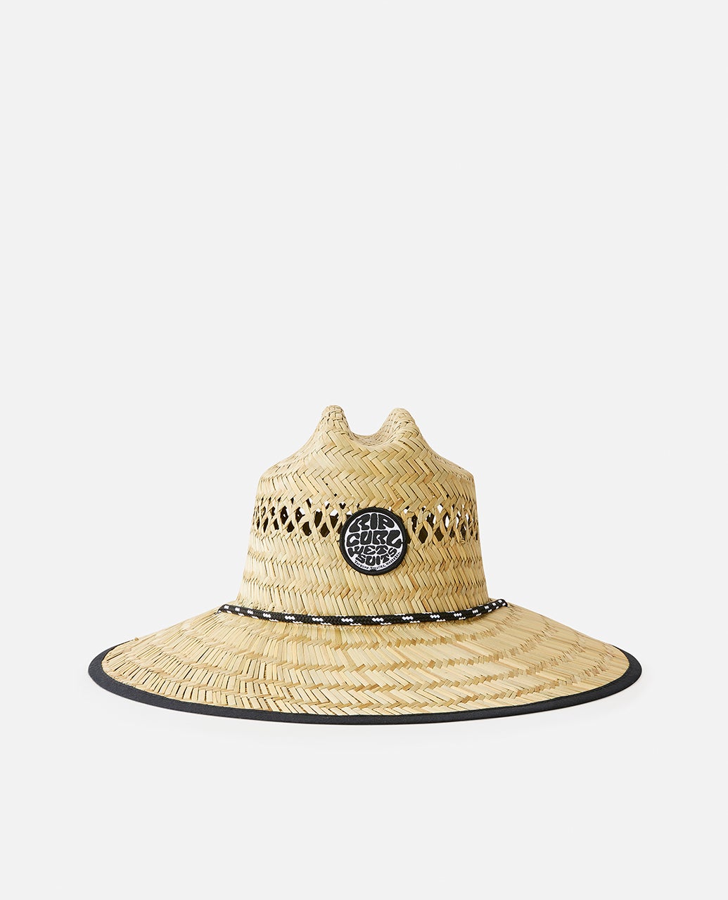 Rip Curl Logo Straw Hat in natural - side