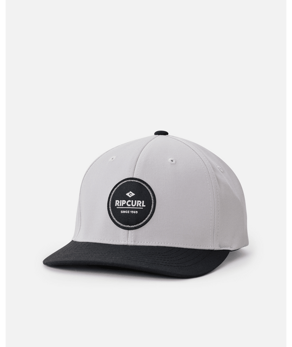 Rip Curl Routine Flexfit Cap in grey marle - front