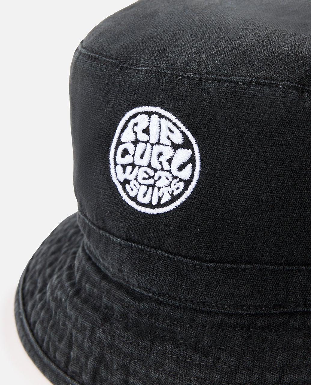 Rip Curl Wetty Icon Bucket Hat - Black (view 2)