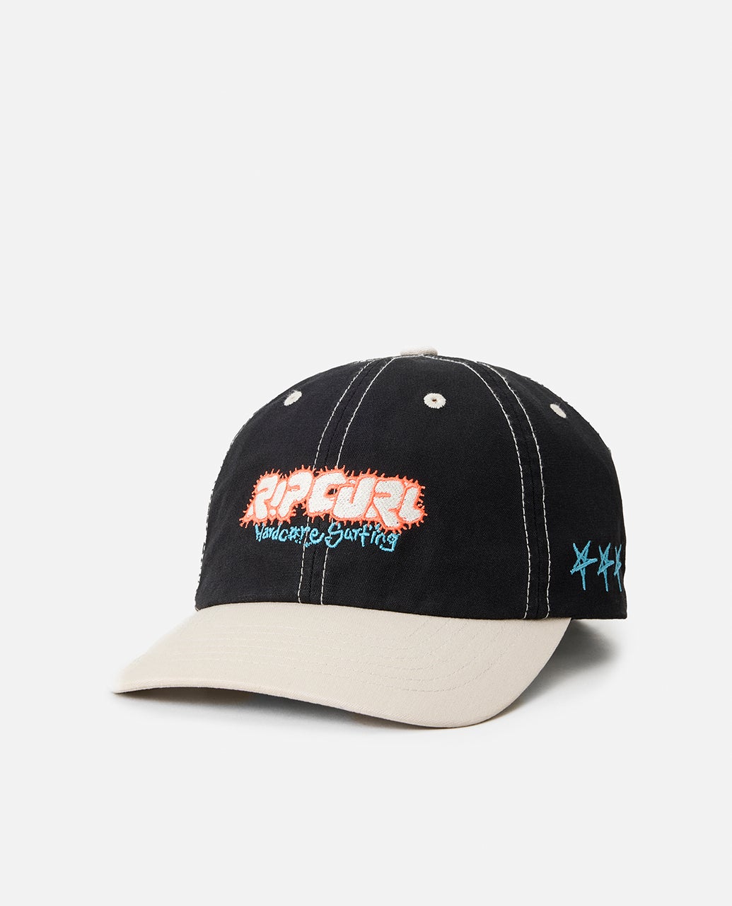 Rip Curl Raw Energy Art Adjustable Cap - Black / White