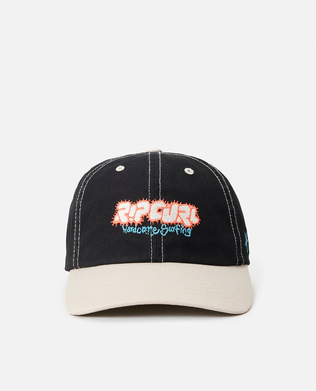 Rip Curl Raw Energy Art Adjustable Cap - Black / White (view 2)