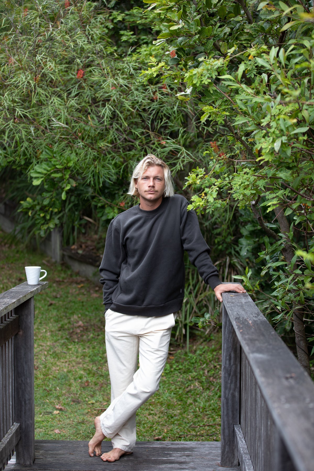Classic Fleece Crew - Vintage Black