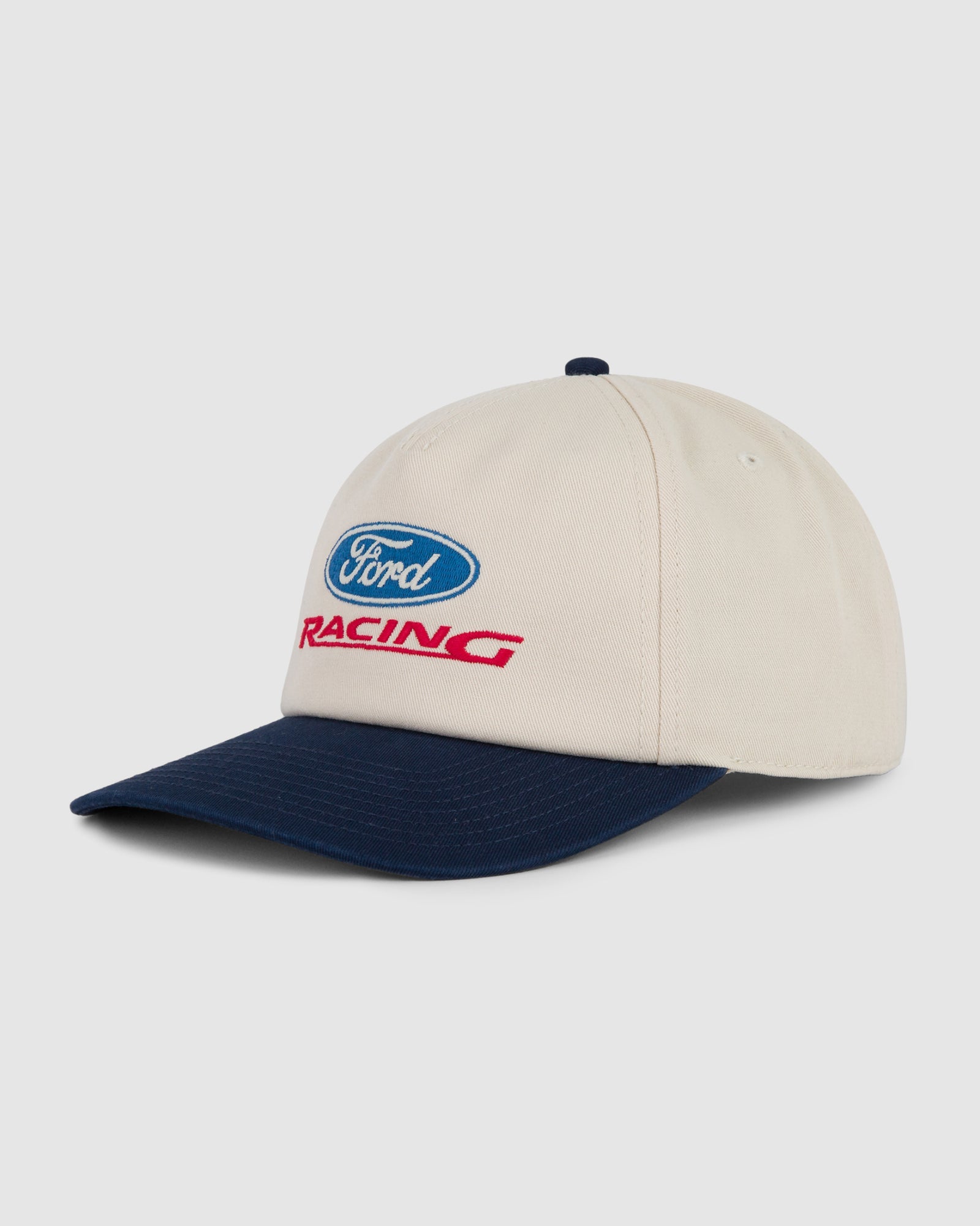 Ford Racing Two Tone Surplus cap in ivory and navy - side