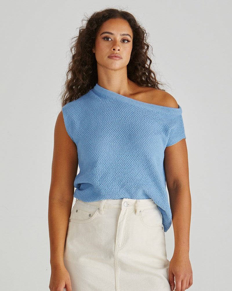 Sass Jaci Knit Top - Blue