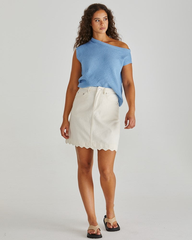 Sass Jaci Knit Top - Blue (view 2)