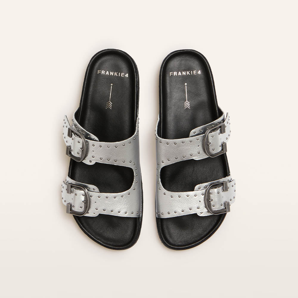 Deon Sandal - Silver Stud