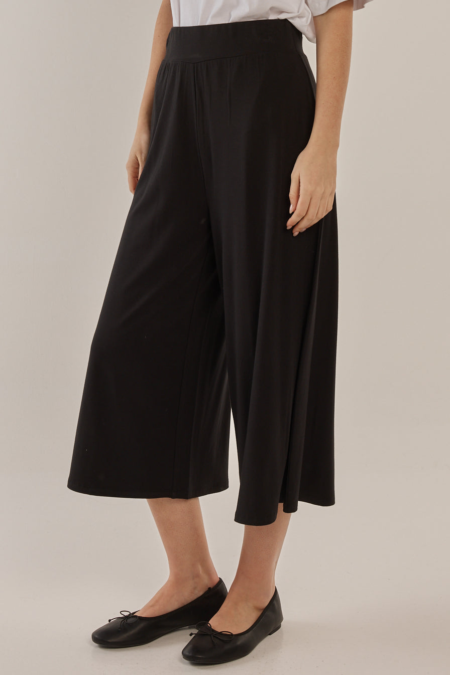 Betty Basics Crystal Crop Jogger - Black (view 2)