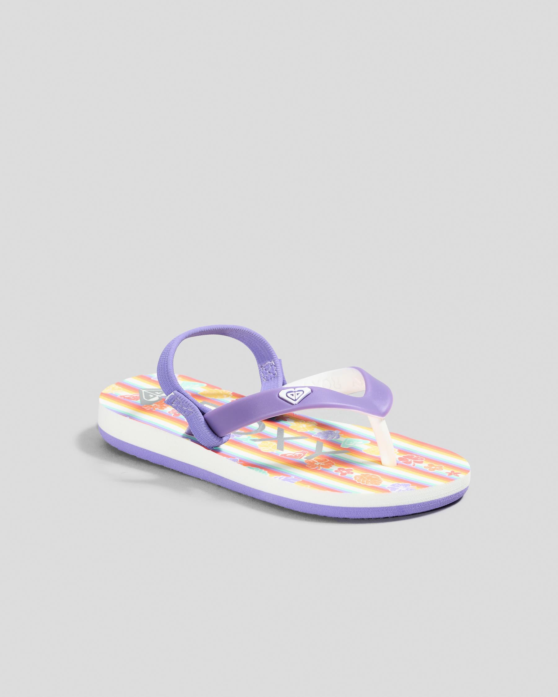 Roxy Girls Tahiti Flip-Flops - Purple