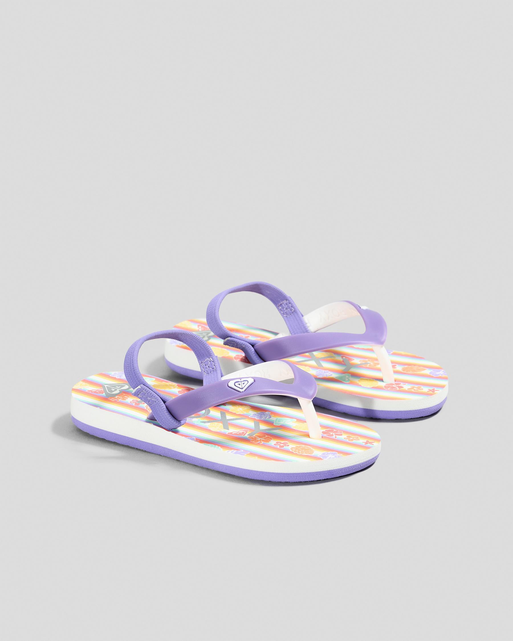 Roxy Girls Tahiti Flip-Flops - Purple (view 2)