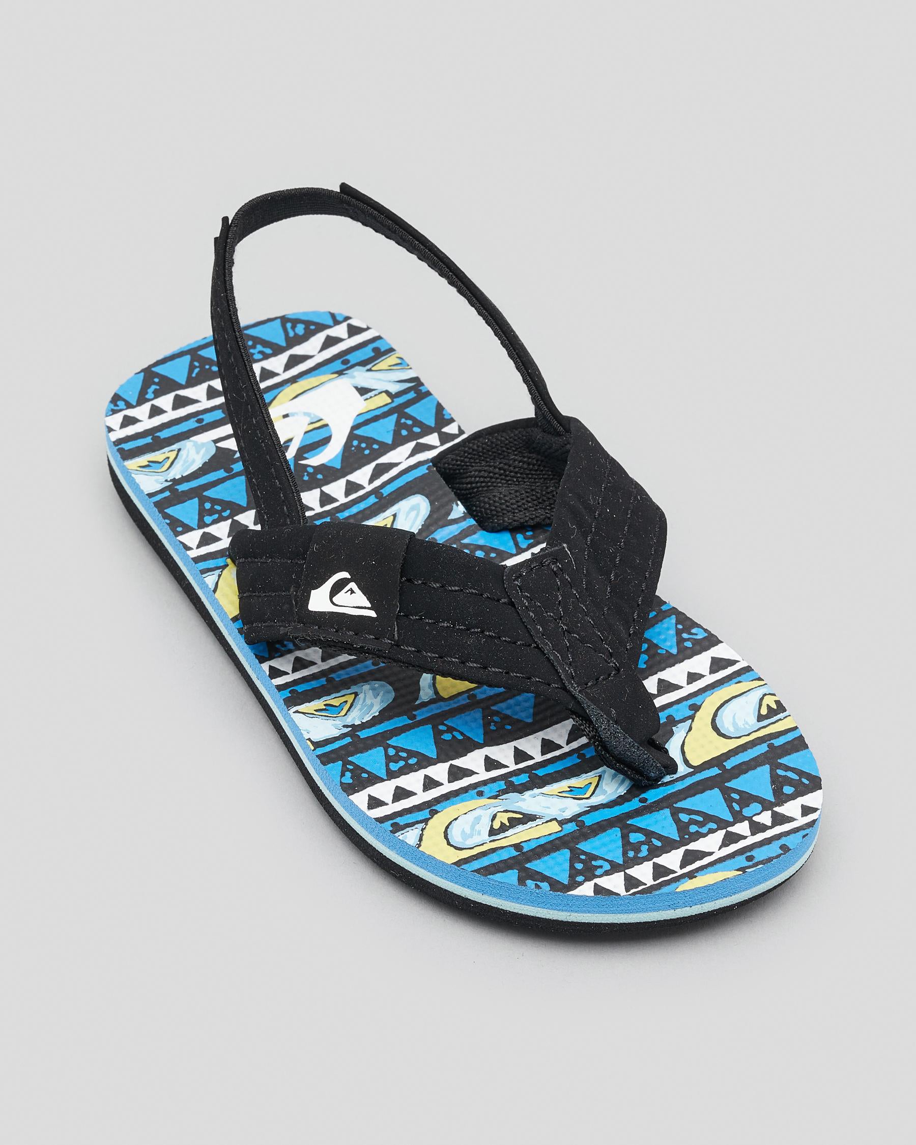 Quiksilver Toddlers' Molokai Layback SP KD Thongs - Blue 1 (view 2)