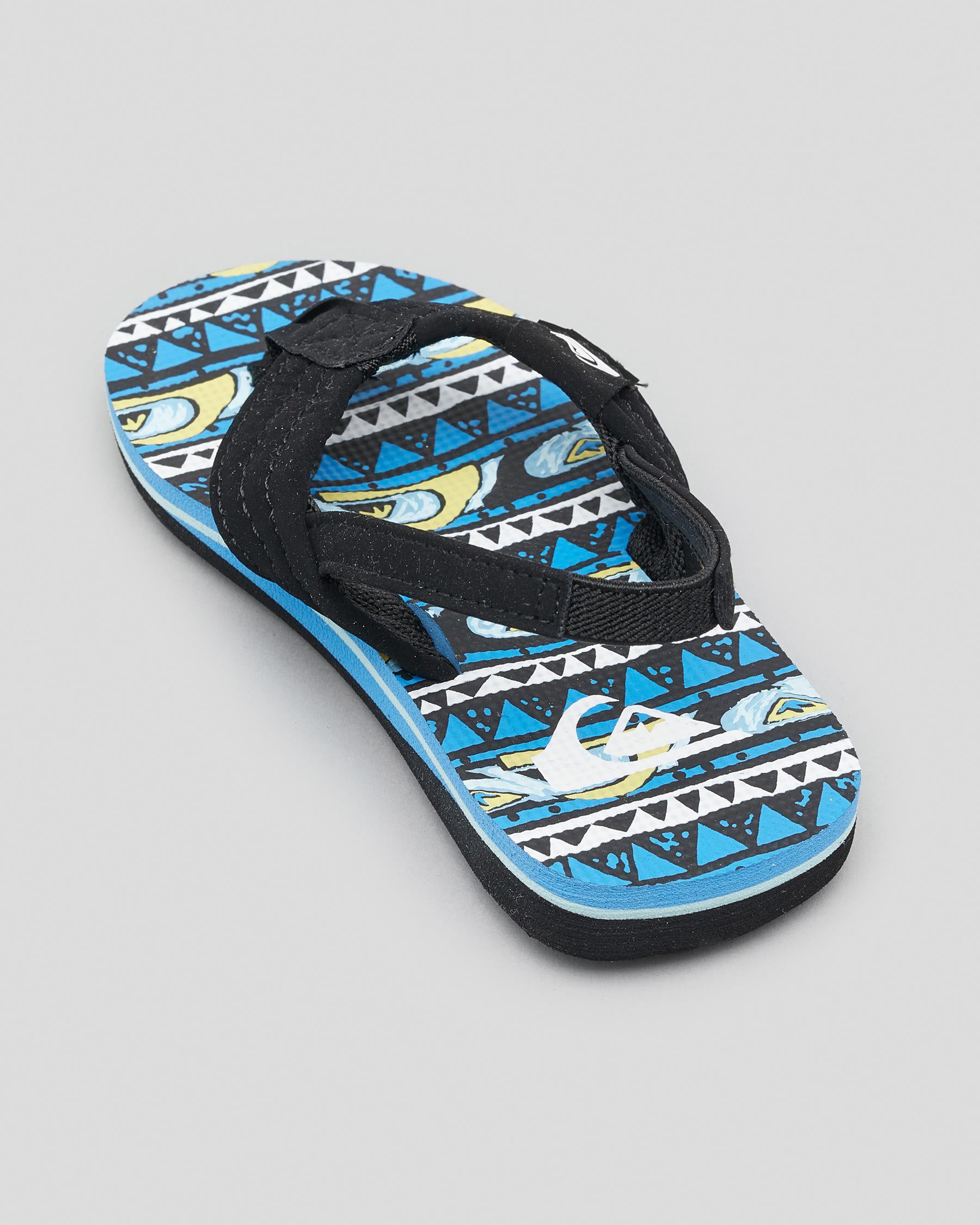 Quiksilver Toddlers' Molokai Layback SP KD Thongs - Blue 1 (view 3)
