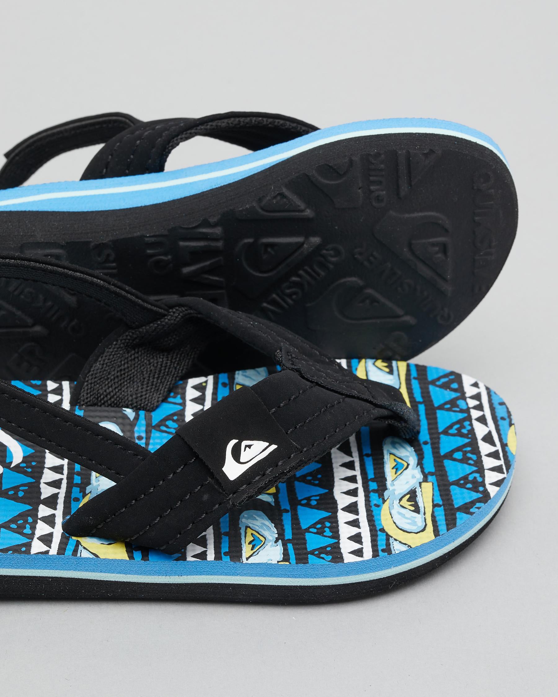 Quiksilver Toddlers' Molokai Layback SP KD Thongs - Blue 1 (view 4)