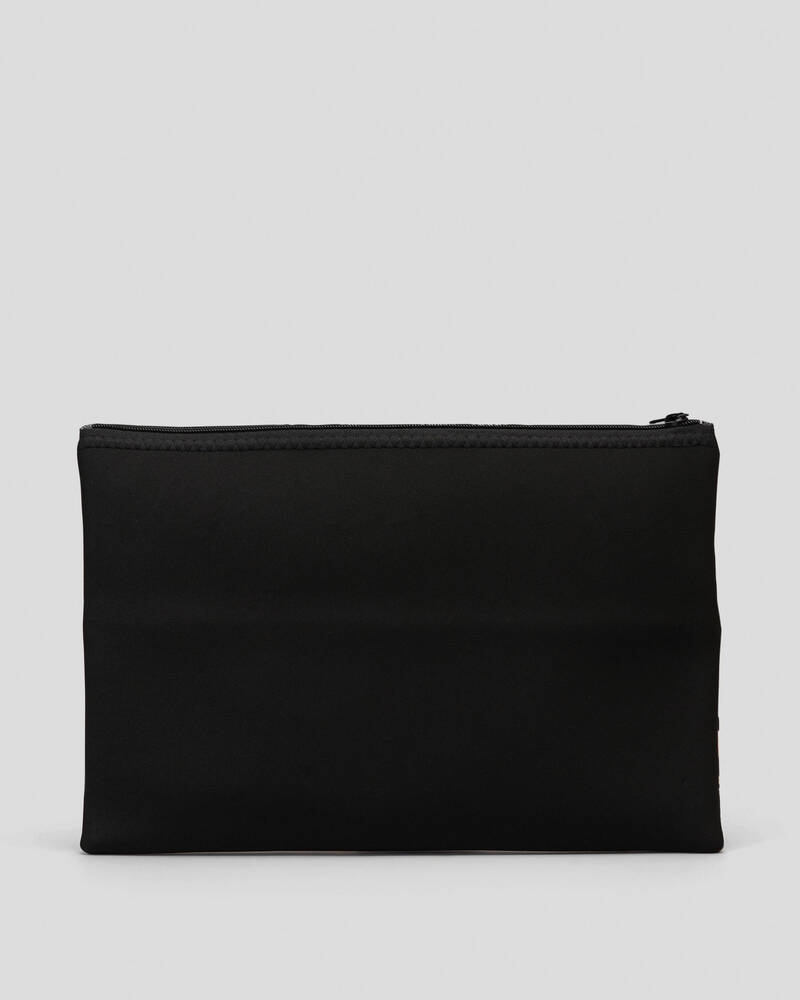 Rip Curl XL Pencil Case Black - back view