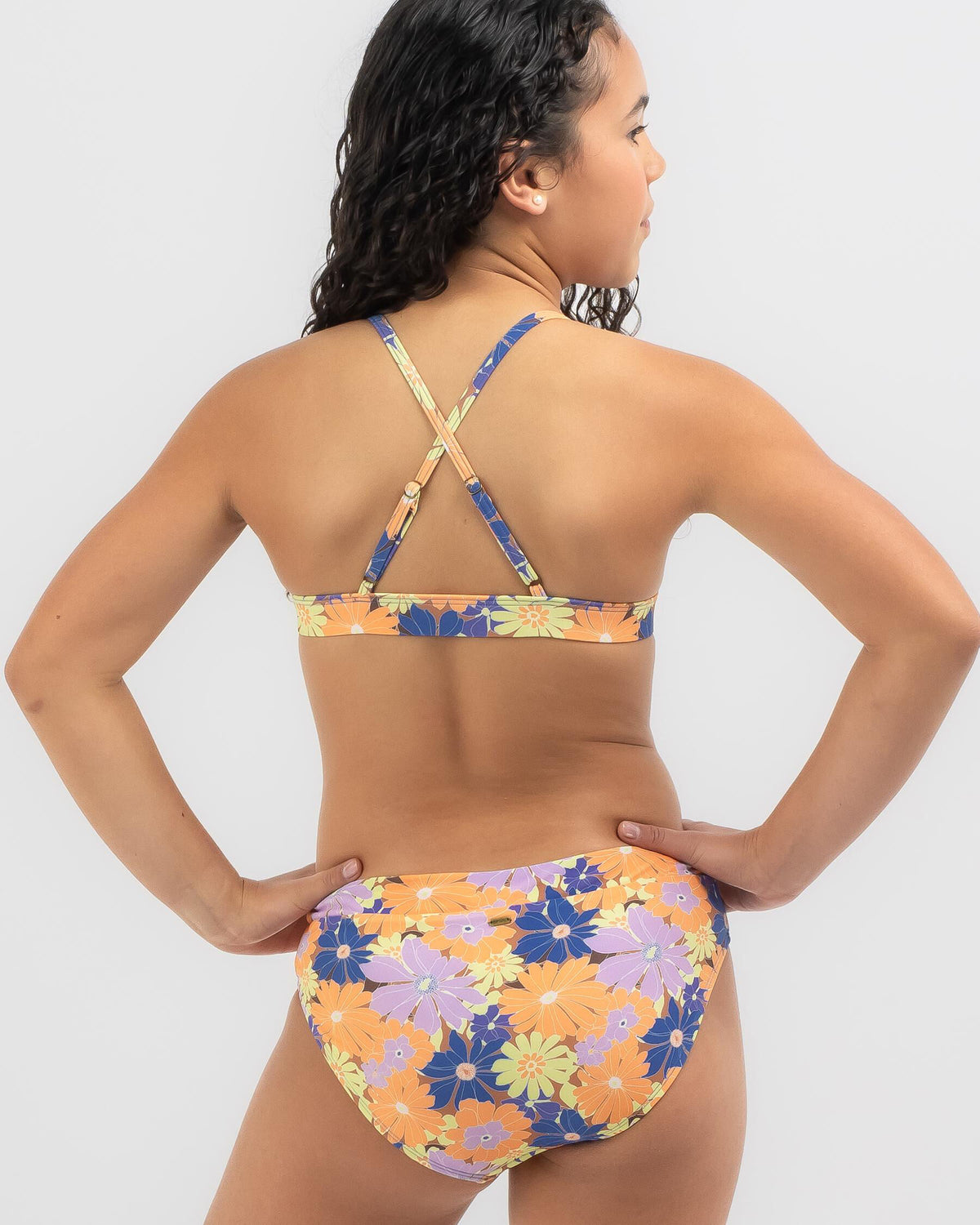 Rip Curl Surf Revival bikini set lilac, back view