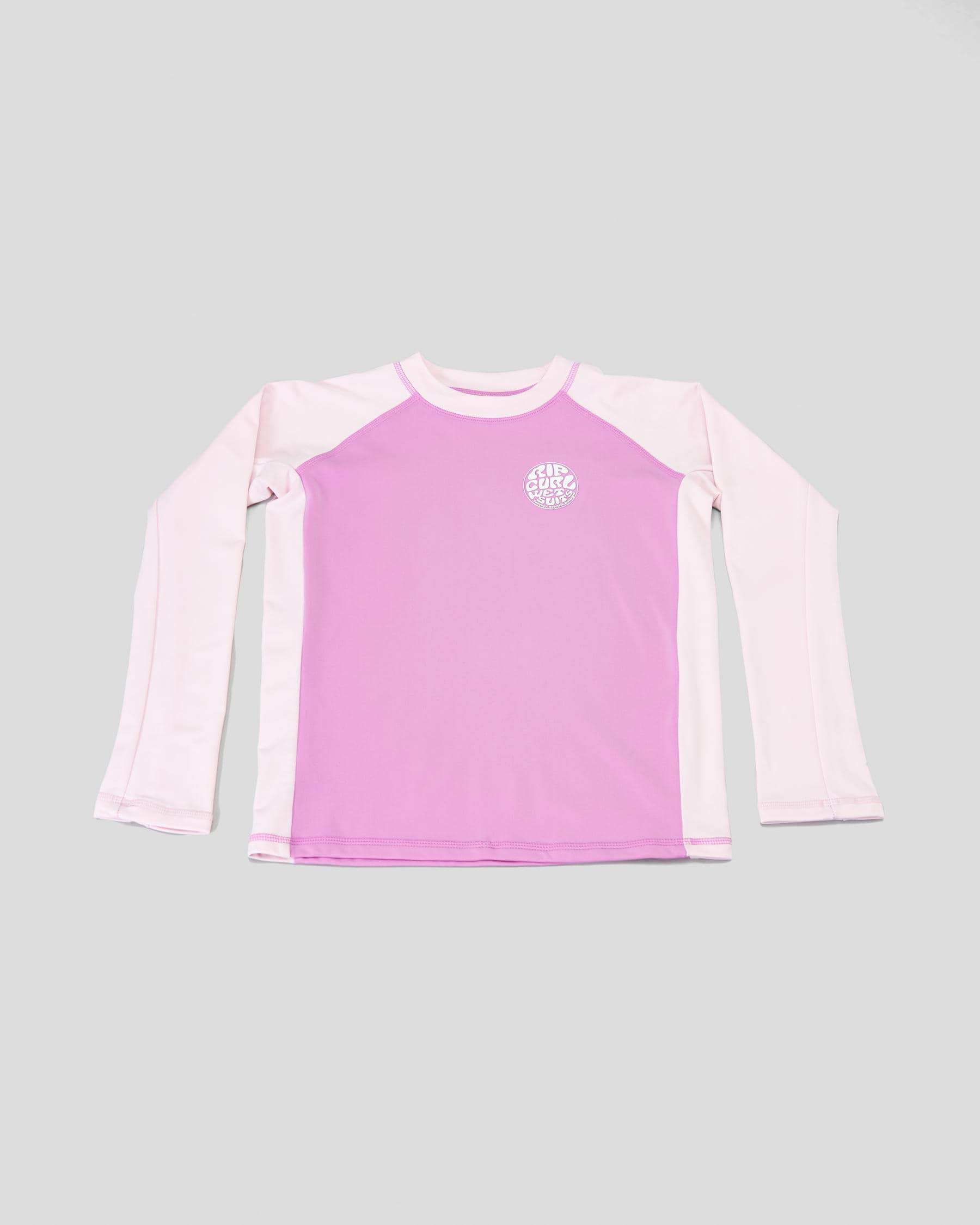 Rip Curl Icons UV Brushed L/S - Neon Purple (view 3)