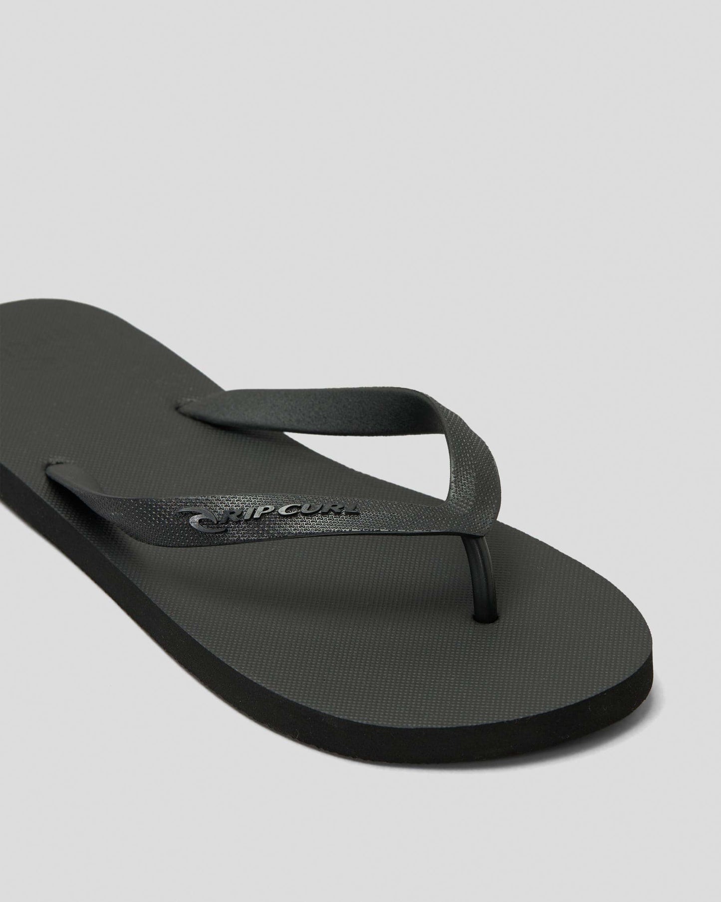 Brand Logo Bloom Thong - Black