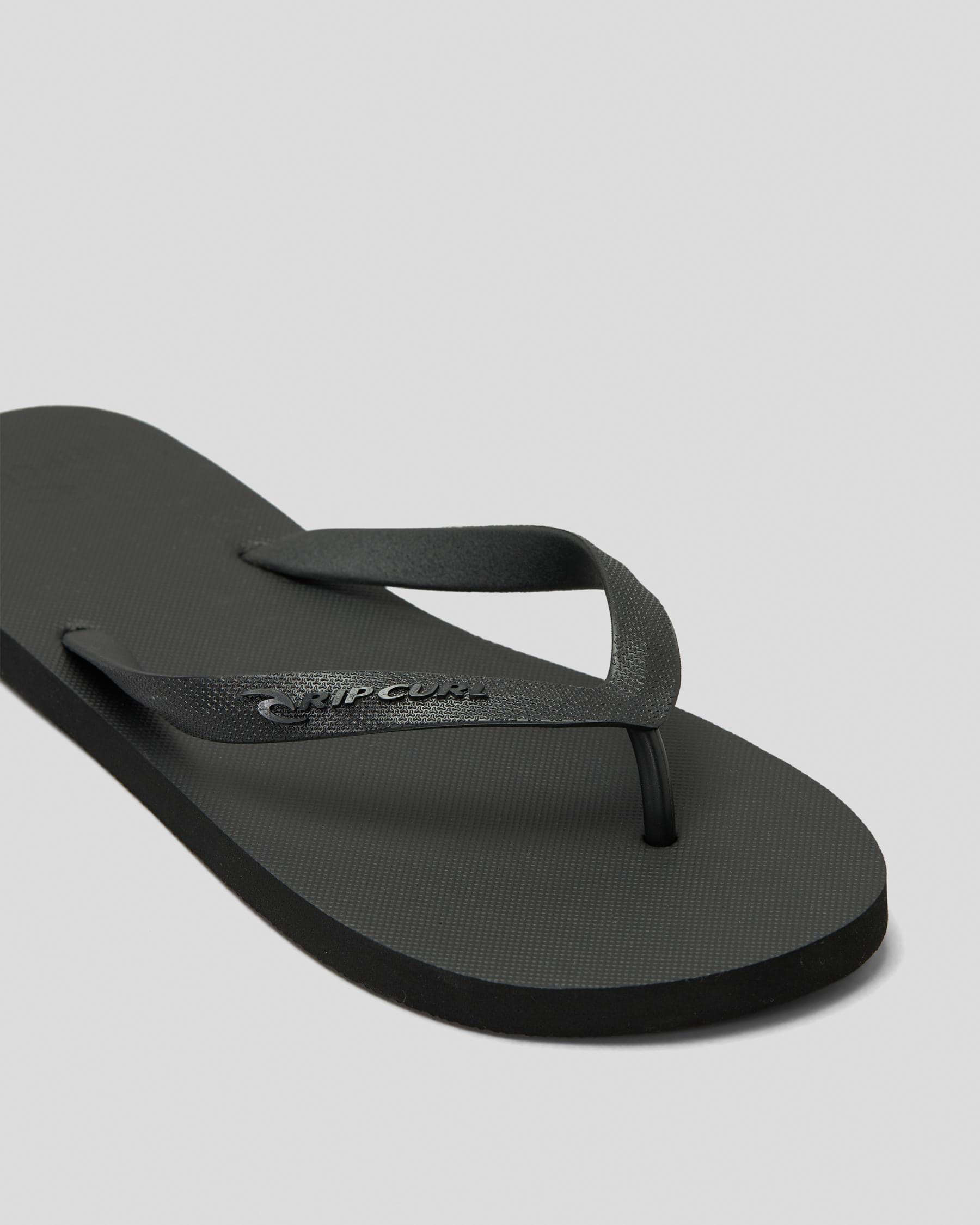 Rip Curl Brand Logo Bloom Thong - Black (view 2)