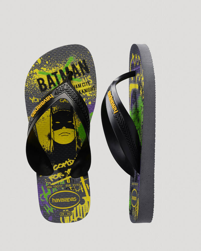 Havaianas Kids Max Heroes - Steel Grey / Black (view 2)