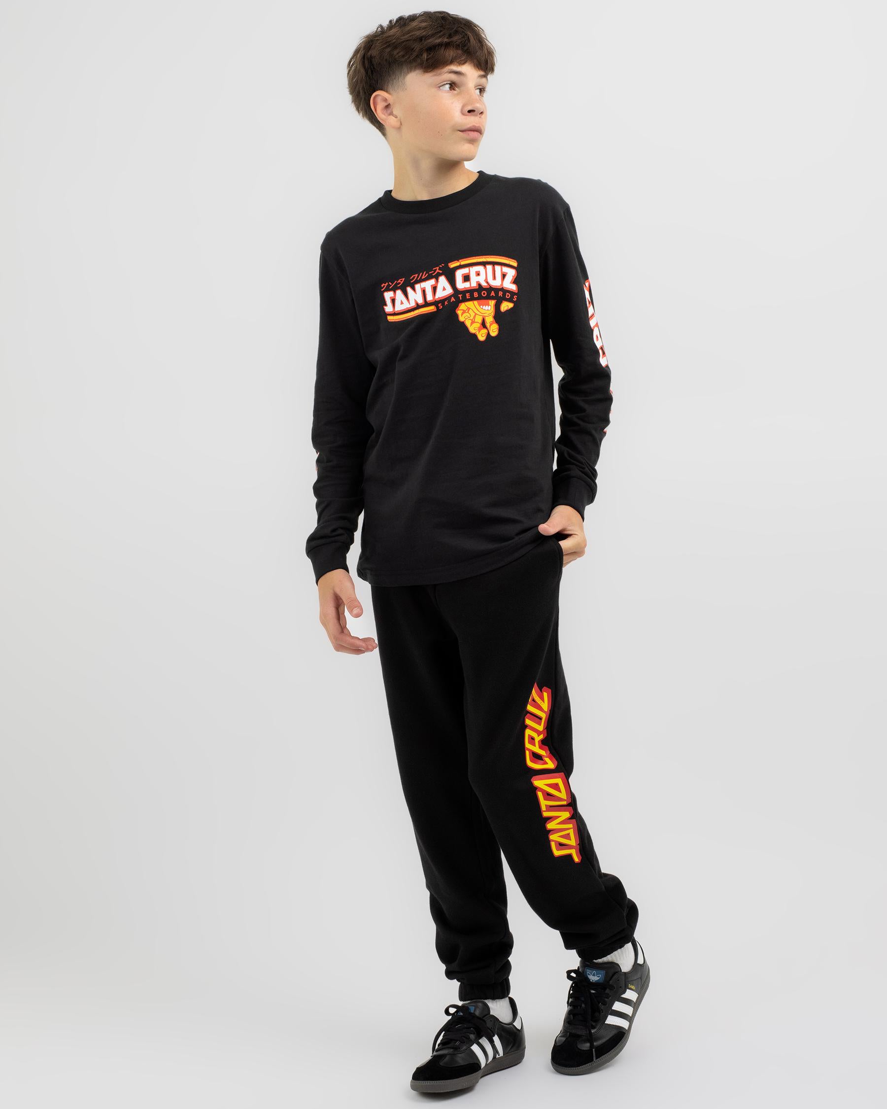 Santa Cruz Classic Strip Track Pant Boys - Black (view 2)