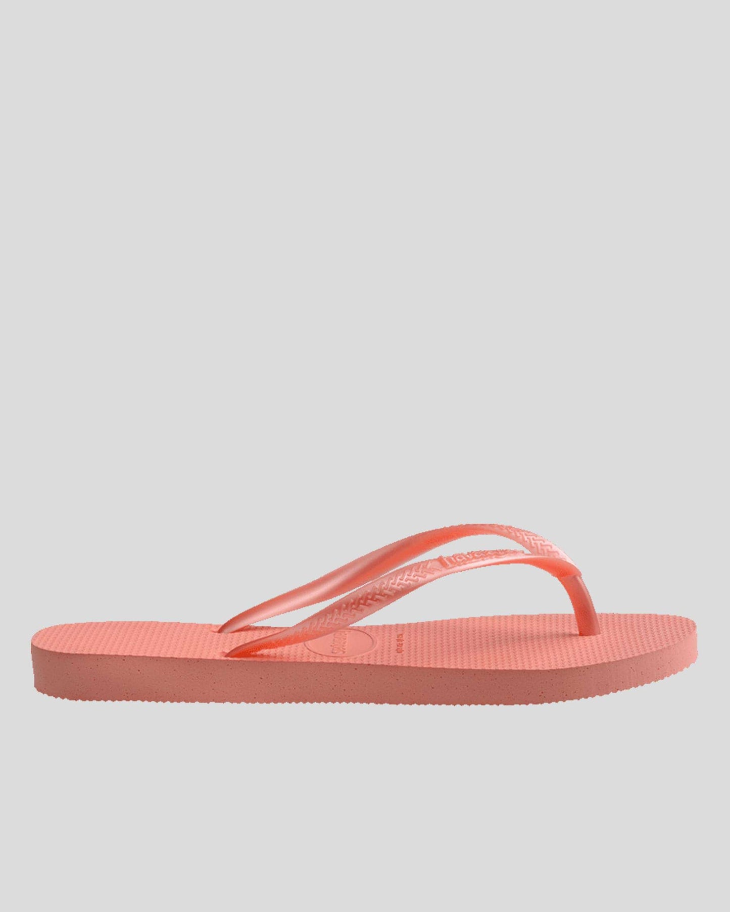 Kids Slim Rubber Logo - Peach Rose