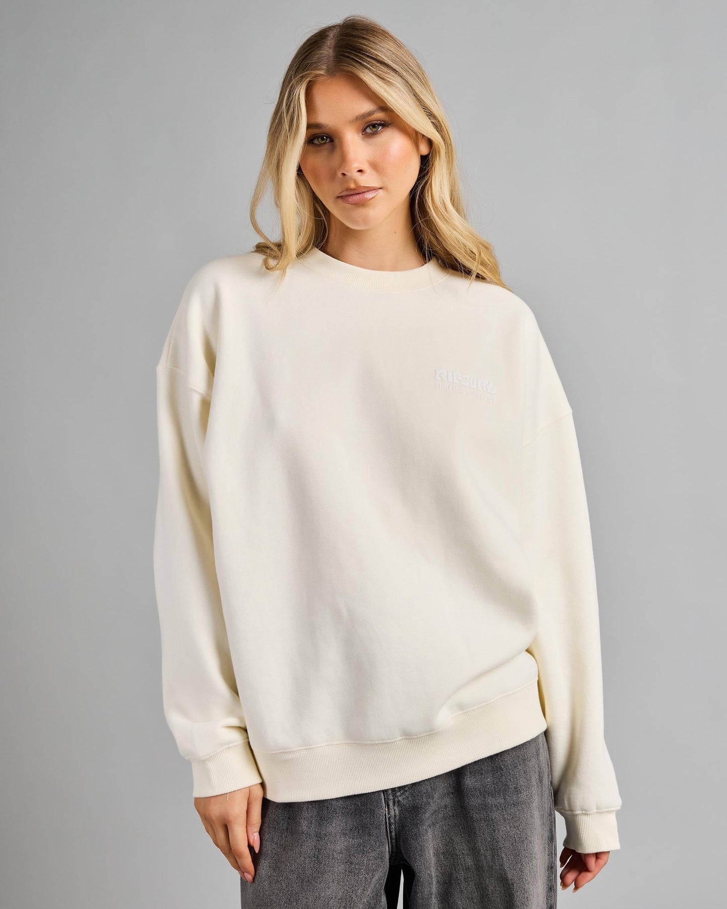 Surf Puff Heritage Crew - Bone / White