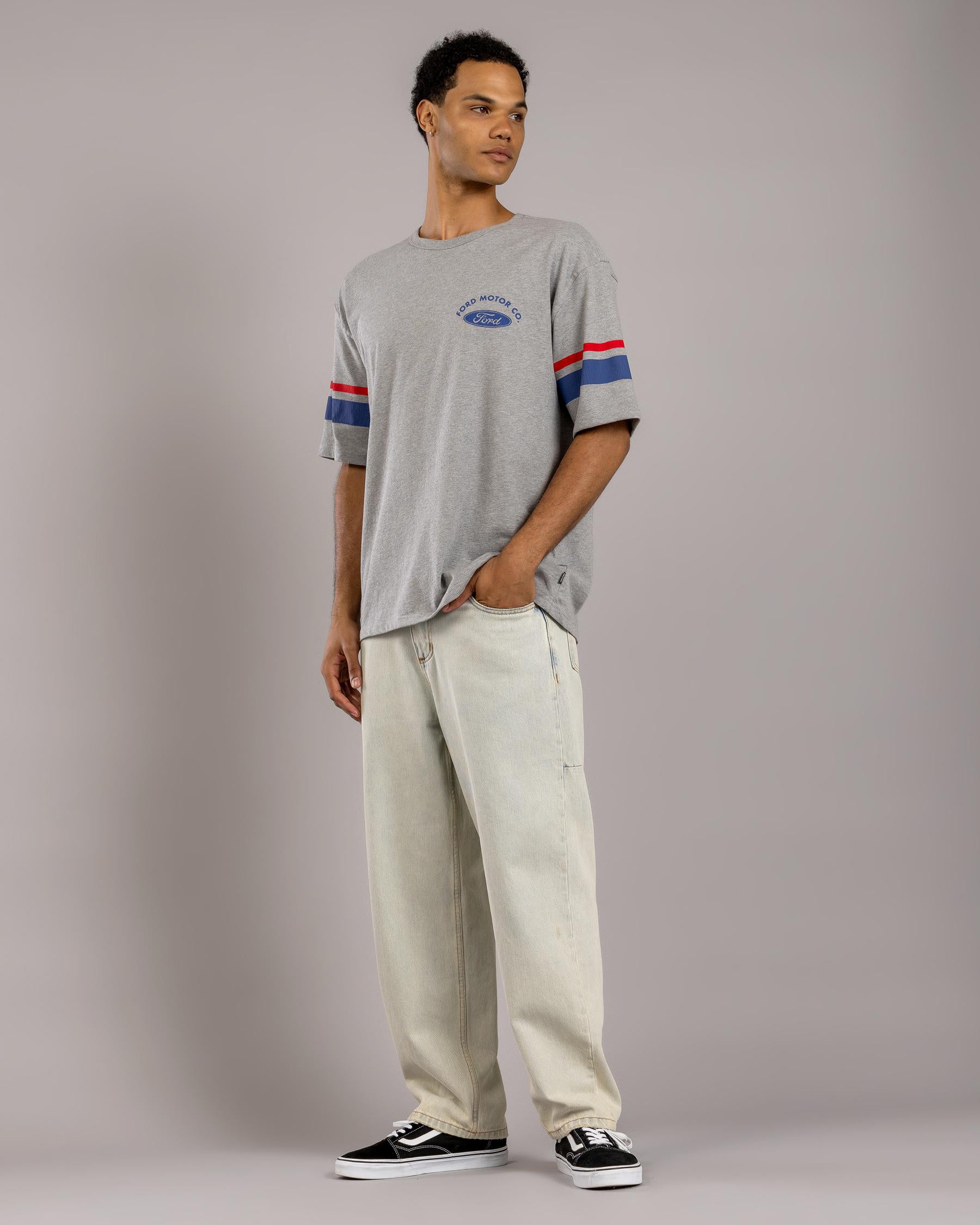 Brixton Ford Truck Country Jersey - Heather Grey
